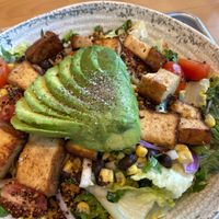 Avocado and quinoa salad with tofu added on at Mendocino Farms in Redmond