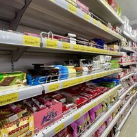 Some vegan chocolate   at Big Market in Kruje