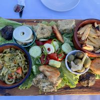 Vegan platter for two   at Rooms & Restaurant EMILIANO - Castle of Kruje in Kruje