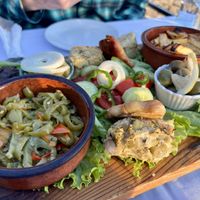 Vegan platter for two   at Rooms & Restaurant EMILIANO - Castle of Kruje in Kruje