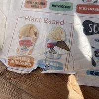 Ice cream options   at Shacks by the Shore - Rockwater Sandbanks in Poole