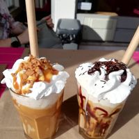 Ice Latte of Biscoff and Mocha Caramel :D at Lily Beans in Leiria