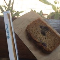 Banana Bread with tooth brush! at The Blissful Carrot in Macau