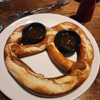 Oven Baked Giant Pretzel (no cheese or mustard sauce) at Thirsty Lion in Glendale