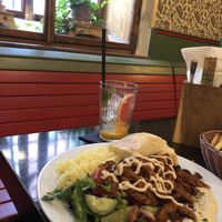 Vegan gyros  at Cafe Sladkovsky in Prague