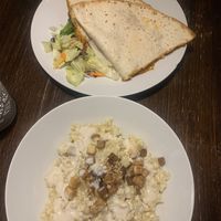   at Kozmosz Vegan Etterem in Budapest