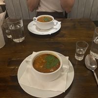 Vegan Bab Gulyás  at Kozmosz Vegan Etterem in Budapest