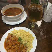   at Kozmosz Vegan Etterem in Budapest