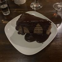 Pancake cake   at Kozmosz Vegan Etterem in Budapest