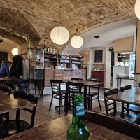 Inside at Kozmosz Vegan Etterem in Budapest