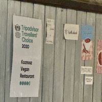   at Kozmosz Vegan Etterem in Budapest