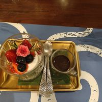 Coconut ice-cream at Baan Landai in Chiang Mai