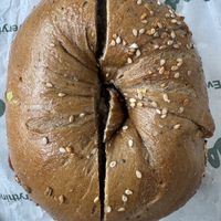 Whole wheat everything  at Ess-a-Bagel in New York
