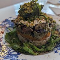 Lasagna at PURA in San Isidro