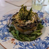 Lasagna at PURA in San Isidro