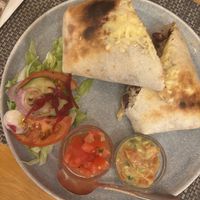 Soya mince burrito   at Los Burritos  in Boston