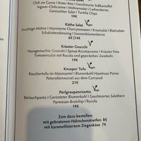 Hauptspeisen vegetarisch und vegan  at Restaurant Käthe in Mecklenburg-vorpommern