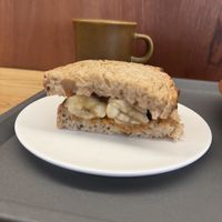 pb and banana, drip coffee  at Daily Lucky 데일리럭키 in Busan