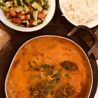 Red curry at Café Schneor in Tel Aviv