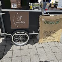 Their Coffeebike  at Cafe Hin & Weg in Schliersee