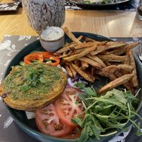 Bean and potato burger  at Restauracja Gardenbistro Sulechów in Województwo Lubuskie