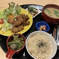 Karaage set  at Komenoko in Tokyo