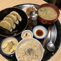 Gyoza set  at Komenoko in Tokyo