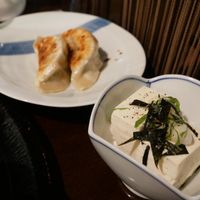 Side Dishes: Tofu - 300 Yen Gyoza - Two Piece 450 Yen
  at Komenoko in Tokyo