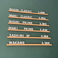 Prices at BENORI - Sushi Para Llevar in Valencia