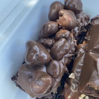 Vegan Honeycomb chocolate brownie  at Sean the Chef in Shepton Mallet