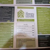 Updated menu at The Green House in Almaty