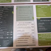 Updated menu at The Green House in Almaty