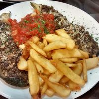 Sstuffed zucchini and rice at Caprice Cafe in Paris