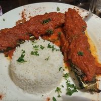 stuffed zucchinis which were ok at Caprice Cafe in Paris