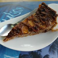 Banana apple taart at Delices Nature in Pointe-a-pitre