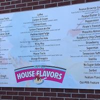 menu outside so you can see options before going in at House of Flavors Inc in Ludington
