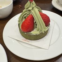 Green tea & Strawberry Matcha Cup Cake   at Verrona Hills Bakery & Pãtisserie Sunway Velocity in Wilayah Persekutuan Kuala Lumpur
