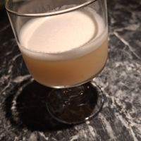 This was a Miso Sour, a kind of savoury cocktail. I loved this one so much and would come back just for that.
Asked to have mine without the cinnamon though. at Vaust Bar & Restaurant in Berlin