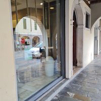 Outside of the shop at Gelateria Antica Porta in Cittadella