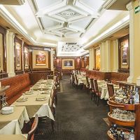 The decor of the restaurant.  at Indian Palate in Budapest