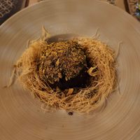 Dubai chocolate dessert at Al-Andalus in New York City