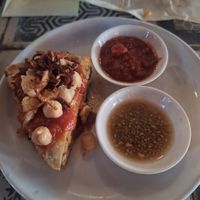 Koshary pie at Al-Andalus in New York City