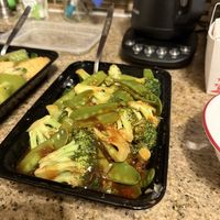 Broccoli and Snow Peas in Garlic Saucee  at Wasabi Chinese & Japanese Restaurant in West Chester