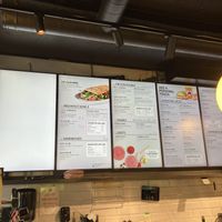 Menu options   at Joe & the Juice - Oscars gate in Oslo