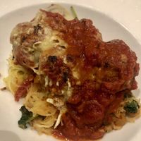 Spaghetti squash and quinoa meatballs, 10/10!  at Farmer's Table in Boca Raton