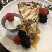 Pecan coffee cake special dessert   at Farmer's Table in Boca Raton