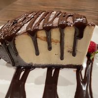 Vegan Peanut Butter Ice Cream Pie - delicious but could have used heated utensils to cut through it at Farmer's Table in Boca Raton