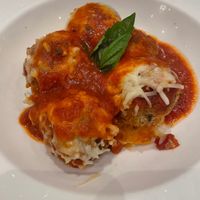 Spaghetti squash pasta and vegan meatballs at Farmer's Table in Boca Raton