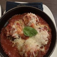 They went heavy on the tomato sauce in this dish, very acidic tasting. The eggplant is better on the main course menu.   at Farmer's Table in Boca Raton