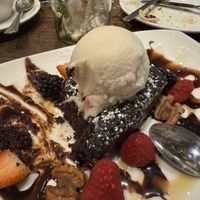 Brownie and ice creamm  at Farmer's Table in Boca Raton